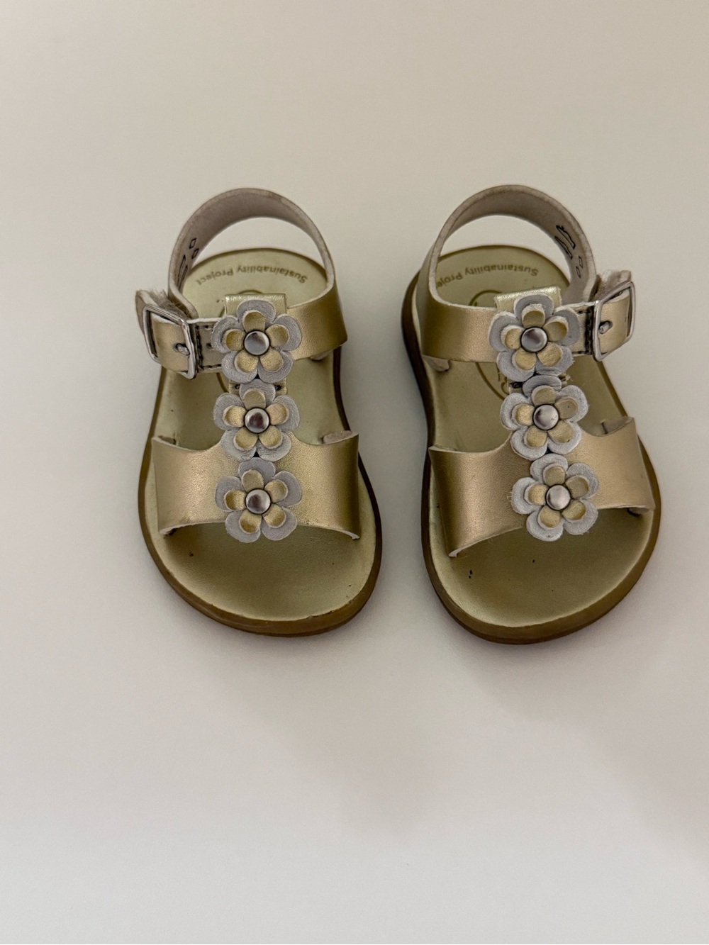 Footmates Jasmine Sandals, Soft Gold